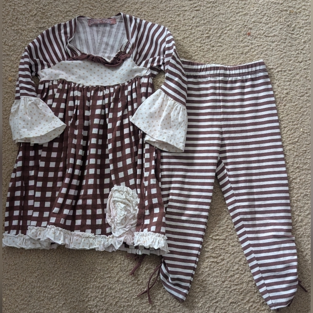Jelly the Pug Outfit Into The Woods Sophia Knit Set Size 2T